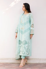 ED4-12 | 3Pc Unstitched Suit Embroidered Lawn Collection Eid Edit By Charizma