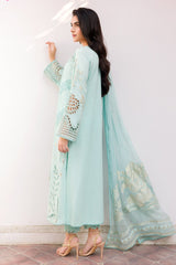 ED4-12 | 3Pc Unstitched Suit Embroidered Lawn Collection Eid Edit By Charizma