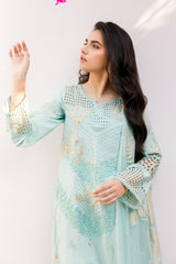 ED4-12 | 3Pc Unstitched Suit Embroidered Lawn Collection Eid Edit By Charizma