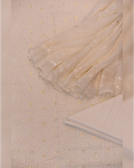 3-PC Unstitched Swiss Lawn Chikan Briza | CB-1