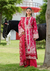3-PC Unstitched Embordered Luxury Lawn By Elaf | ELH-6B JULIET