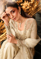 3-PC Unstitched Embroidered Organza Stardum Foirmals By Elaf Premium | ESH-01 CELESTIA