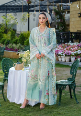 3-PC Unstitched Embordered Luxury Lawn By Elaf | ELH-2B ZOYA