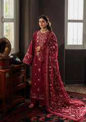 3-PC Unstitched Embroidered Karandi By Kahf Premium | KKH-09 CELESTIAL