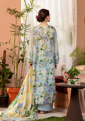 3-PC Unstitched Digital Printed Lawn By Elaf Premium | EPS-6B
