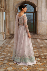 3-PC Unstitched Printed Charmeuse Printed Formals By Iznik | UE-552