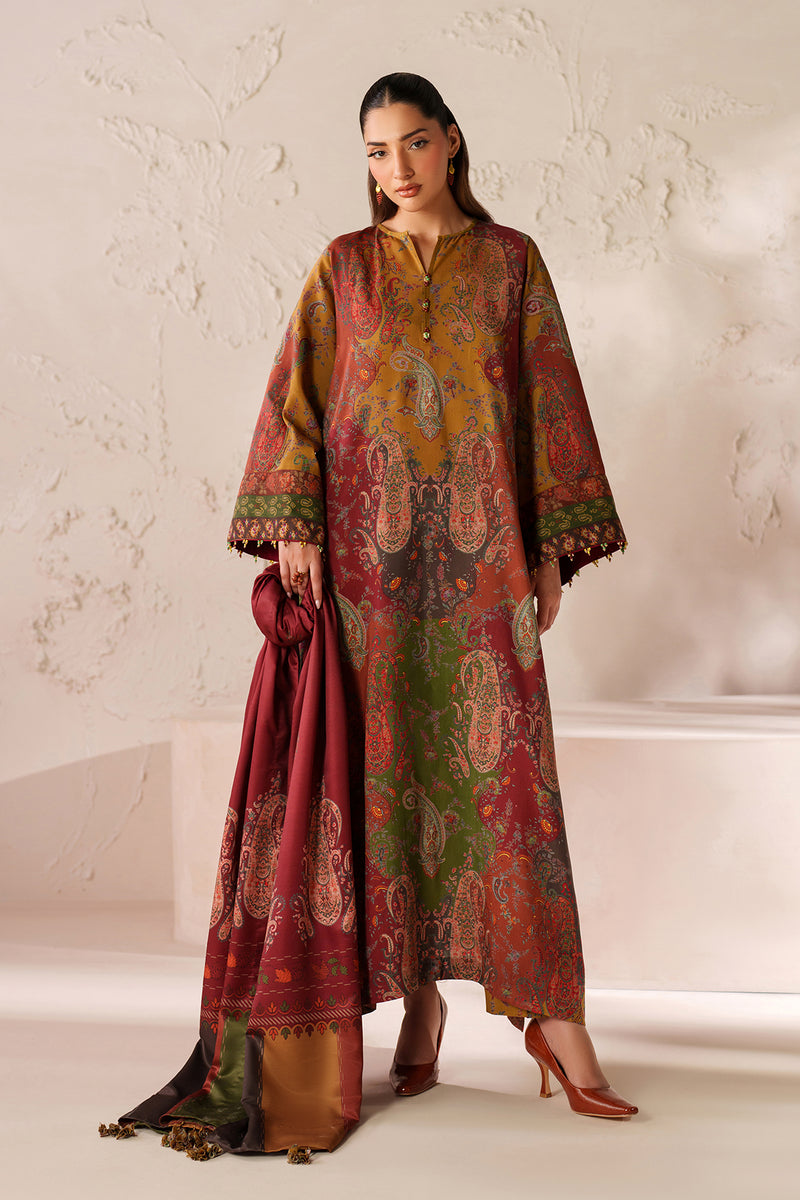 3-PC Unstitched DIGITAL PRINTED VISCOSE By Baroque | UF-4292
