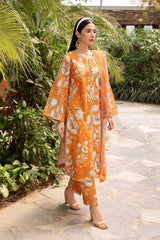 AF-PL-6025-SUNFLOWER | 3PC Unstitched Lawn Digital Print Sheen By Alizeh