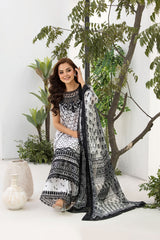 Unstitched 3-PC Embroidered Lawn Vital Collection By Sobia Nazir - VT25-10A