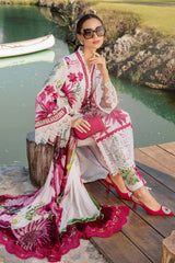 MPT-2510-A | 3Pc Unstitched Suit Printed Lawn Spring Summer 25 M Print By Maria B