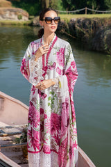 MPT-2510-A | 3Pc Unstitched Suit Printed Lawn Spring Summer 25 M Print By Maria B