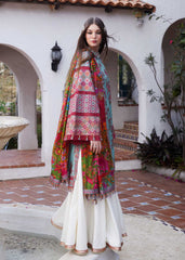 FLORET | 3PC Unstitched Eid Luxury Lawn By Hussain Rehar