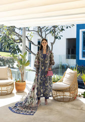 3-PC Unstitched Digital Printed Lawn Santorini By Elaf Premium | EPN-6A