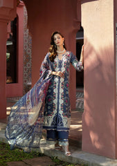 ETS-04A SYLVIE | 3PC Unstitched Suit Embroidered Lawn Signature By Elaf Premium