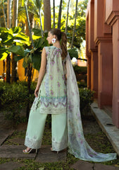 ETS-01A ARIA | 3PC Unstitched Suit Embroidered Lawn Signature By Elaf Premium