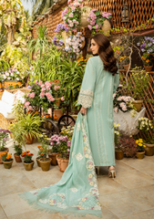 Unstitched 3-PC Embroidered Luxury Lawn By Elaf | ELM-7A ZARAFSHAN