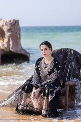 FP-14 RIMA | 3Pc Unstitched Luxury Lawn Collection Sahil Kinare By Qalamkar