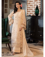 3-PC Unstitched Embroidered Kimora Luxury Formals By Raeesa Premium | HS-35