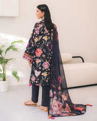 3-PC Unstitched Digital Printed Lawn Sheen Prints By Alizeh | AF-PL-6047-PLUSH