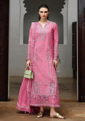 3-PC Unstitched Linen Embroidered Qline By Qalamkar | BLOOM