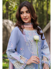 3-PC Unstitched Embroidered Lawn Silent Pine Tale By Afsanah | AL-103