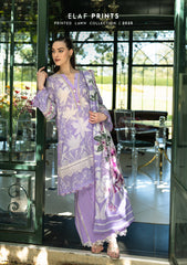 EPE-08A | 3PC Unstitched Suit Digital Printed Lawn Prints By Elaf Premium