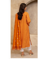 2-PC Shirt Dupatta Unstitched Printed Lawn By Zellbury | 0161