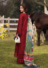 KFL-02 ALORA | 3PC Unstitched Festive Lawn By Kahf Premium