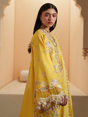 3-PC Unstitched Embroidered Lawn Mashriq By Bin Ilyas | D-111-A