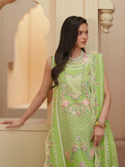 3-PC Unstitched Embroidered Lawn Mashriq By Bin Ilyas | D-112-A