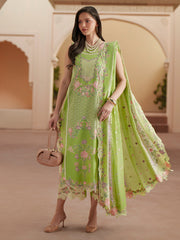 3-PC Unstitched Embroidered Lawn Mashriq By Bin Ilyas | D-112-A