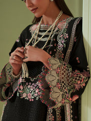 3-PC Unstitched Embroidered Lawn Mashriq By Bin Ilyas | D-112-B