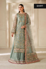 3-PC Unstiched Embroidered Net By Baroque | CH14-06