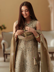 3-PC Unstitched Embroidered Lawn Mashriq By Bin Ilyas | D-113-A