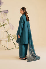 3-PC Unstitched Embroidered Textured Lawn By Iznik | UE-421