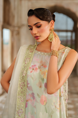 3-PC Unstitched Printed Charmeuse Printed Formals By Iznik | UE-549