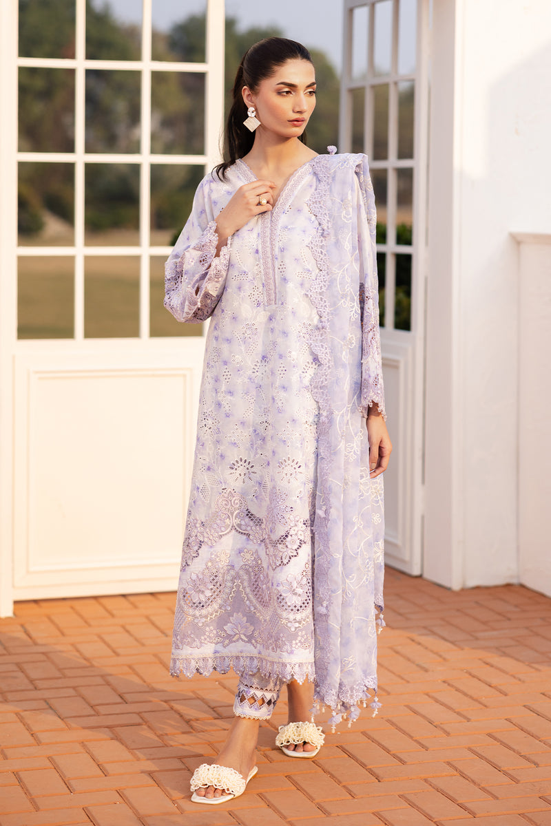 3-PC Unstitched Embroiderd Lawn By Baroque | UF-4149