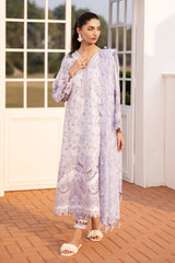 3-PC Unstitched Embroiderd Lawn By Baroque | UF-4149