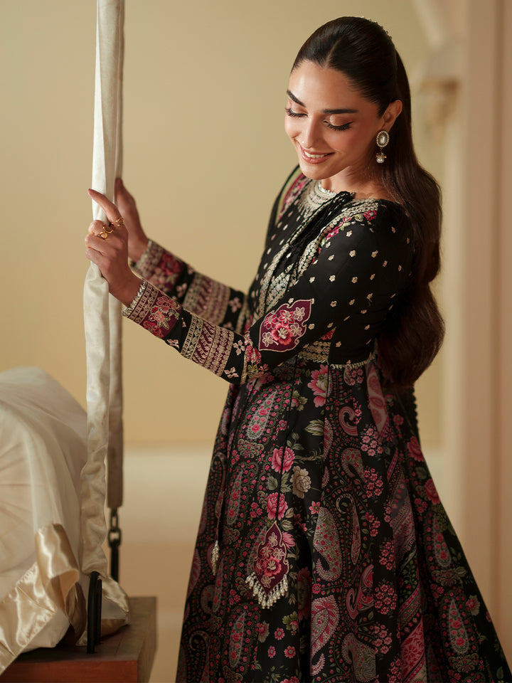 3-PC Unstitched Embroidered Lawn Mashriq By Bin Ilyas | D-115-B