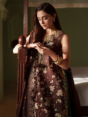 3-PC Unstitched Embroidered Lawn Mashriq By Bin Ilyas | D-117-B