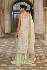 3-PC Unstitched Printed Charmeuse Printed Formals By Iznik | UE-549