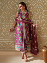 3-PC Unstitched Embroidered Lawn Mashriq By Bin Ilyas | D-118-A