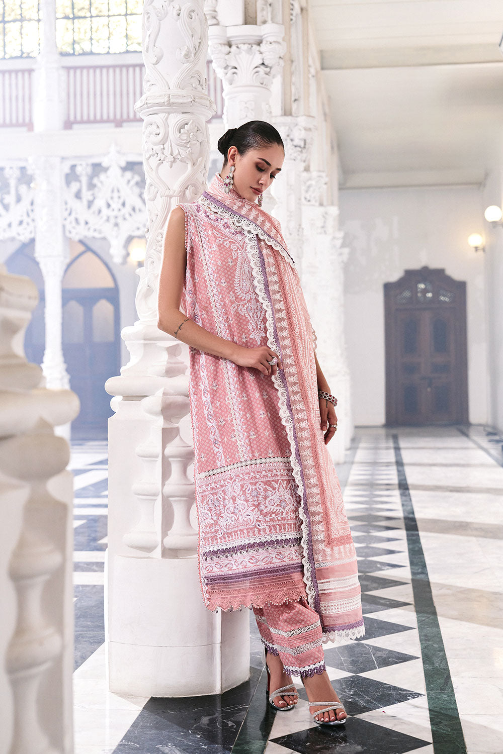 3-PC Unstitched Embroidered Lawn Luxury Lawn By Sobia Nazir | LEE26-11A