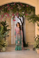 Unstitched 3-PC Embroidered Lawn Vital Collection By Sobia Nazir - VT25-11A