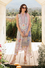 MPT-2511-A | 3Pc Unstitched Suit Printed Lawn Spring Summer 25 M Print By Maria B