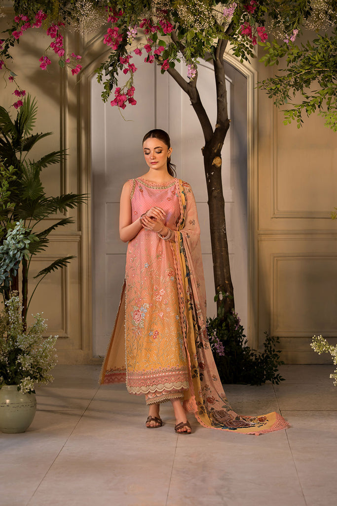 Unstitched 3-PC Embroidered Lawn Vital Collection By Sobia Nazir - VT25-11B
