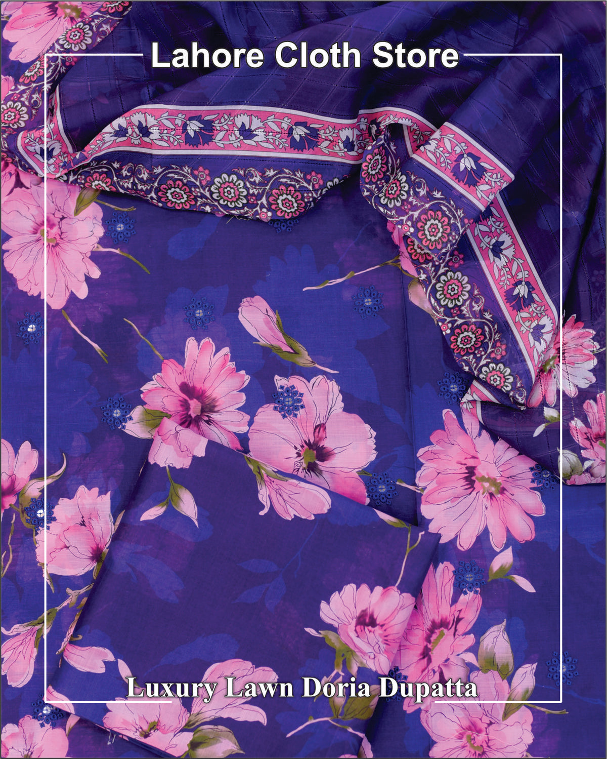 Doria Dupatta - Luxury Lawn