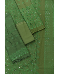 4-PC Unstitched Lawn Embroidered Suit | LE-11