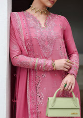 3-PC Unstitched Linen Embroidered Qline By Qalamkar | BLOOM