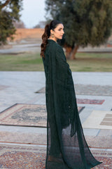 RZ - 154 | 3PC Unstitched Suit Chikankari Lawn Rozeria By Johra